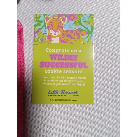 Pink Clouded Leopard Mini Keychain‎ Plushie with Tin (10a1) - Picture 6 of 8